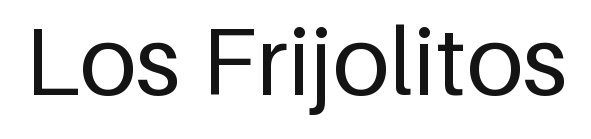 Los Frijolitos